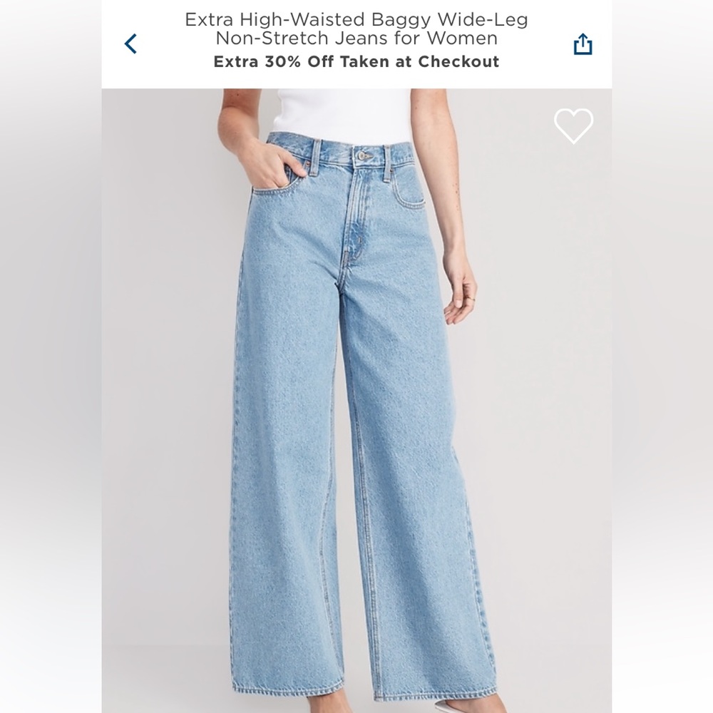 Old Navy High Waisted Wide leg jeans!